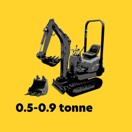 0.5 to 0.9t Micro Excavator Buckets