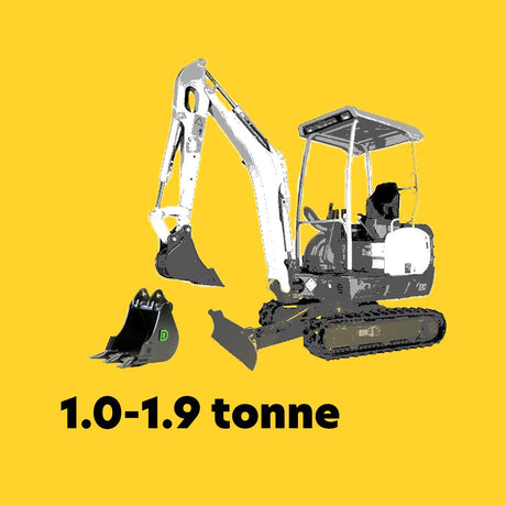 1.0 to 1.9t Mini Excavator Buckets