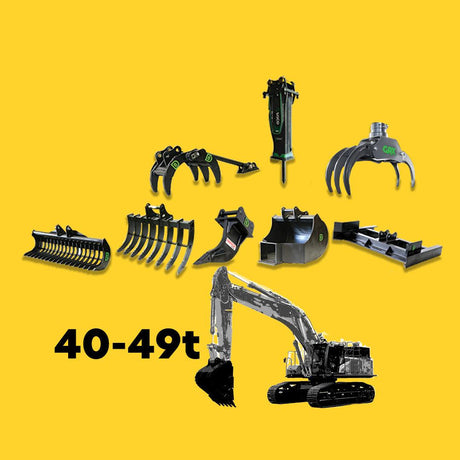 40 to 49t excavator attachments