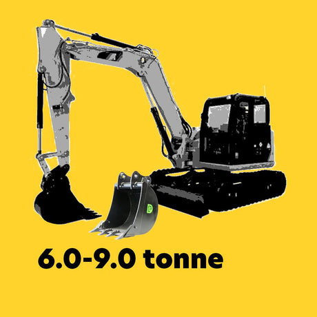 6.0 to 9.0t mini/midi excavator buckets