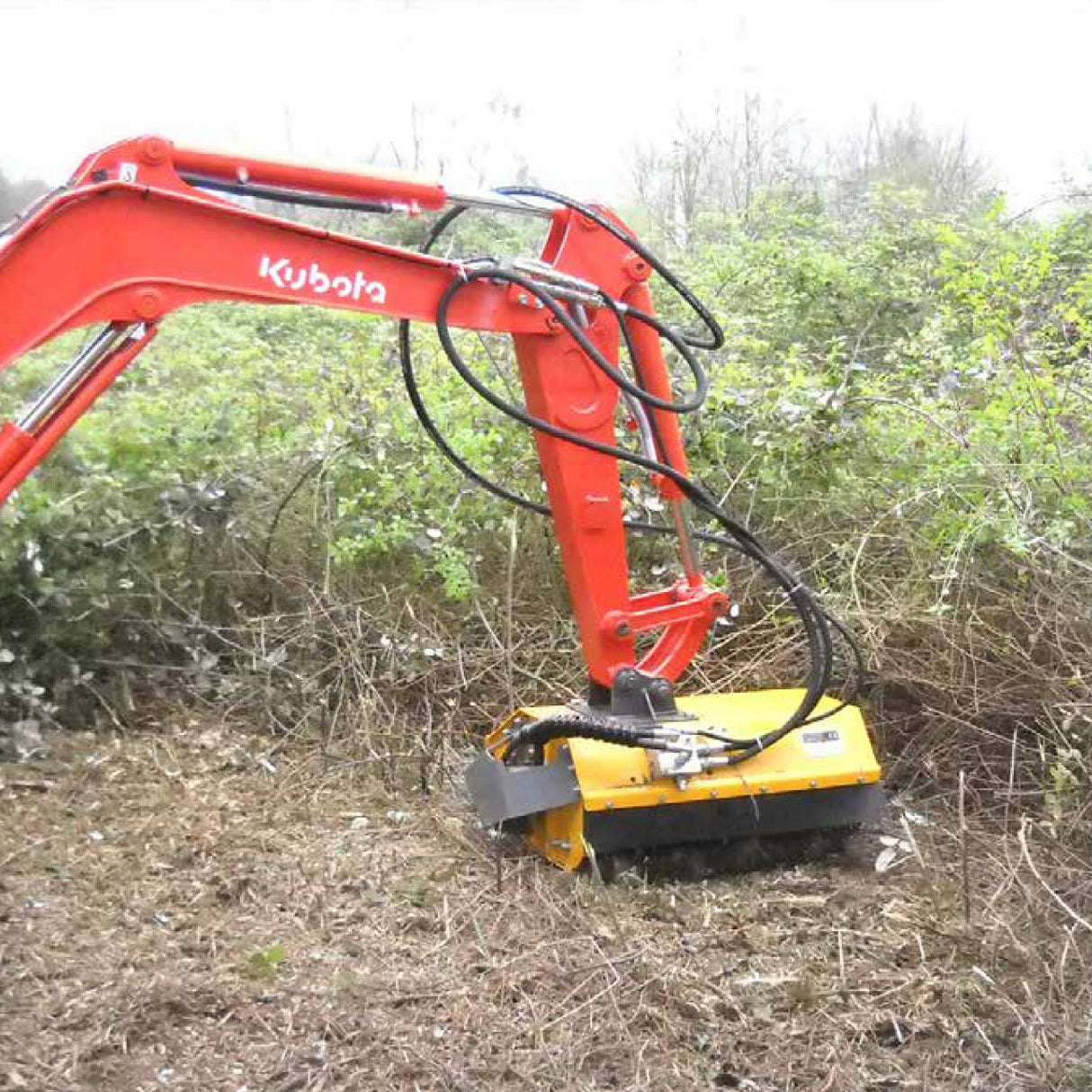 Flail 900mm mini excavators 2.0 to 5.0t - hammers as std