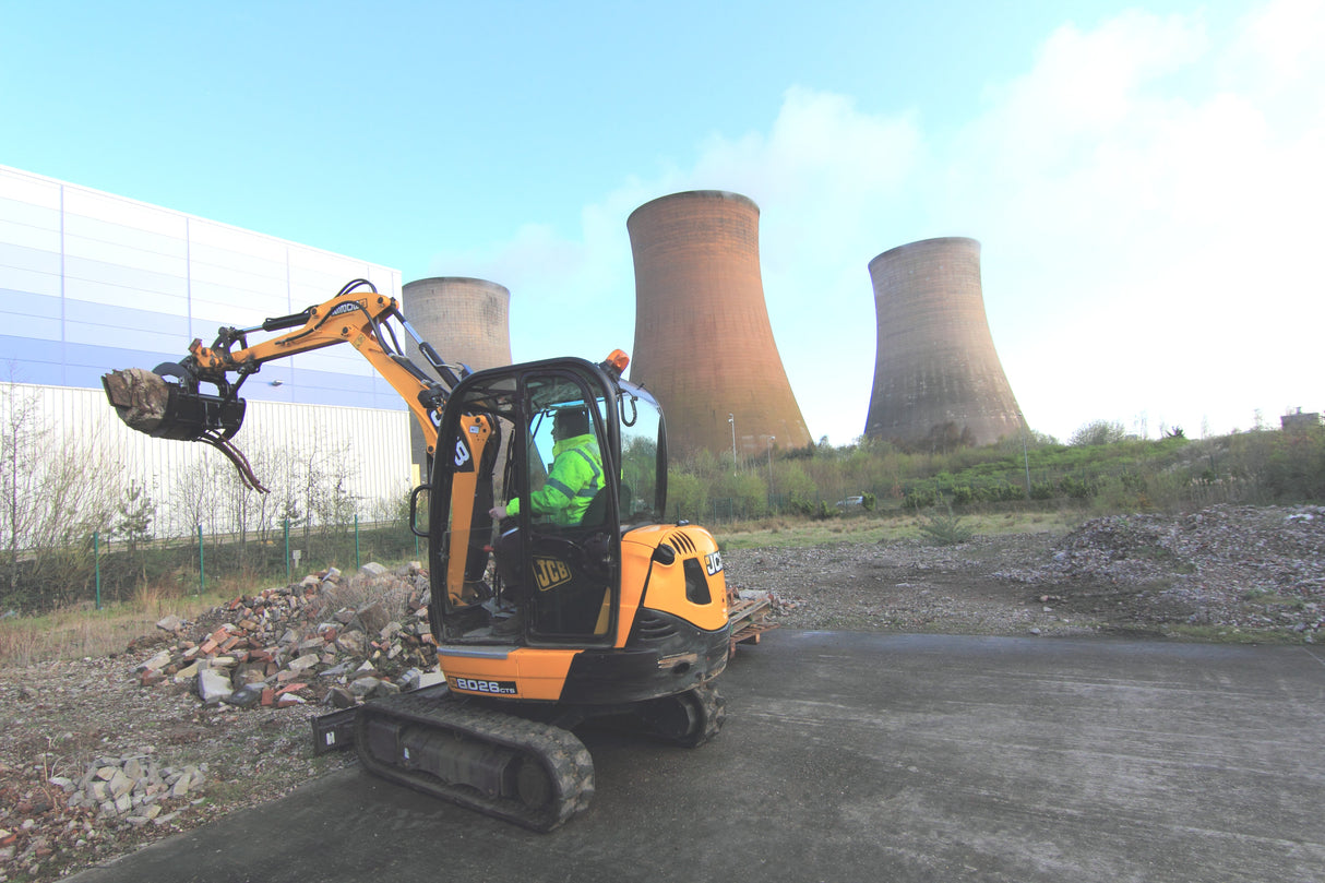 JCB 803 Grapple with solid Hardox® tines for 2 to 3.2 tonne mini excavators
