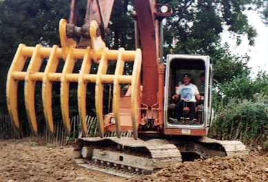 13 tonne excavator Land Clearance Rake, 1,200mm (48") wide.