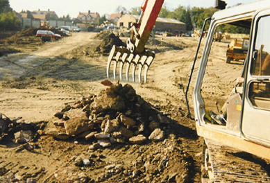 20 tonne excavator Land Clearance Rake, 1,500mm (60") wide.