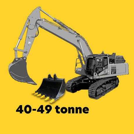 40 to 49t excavator buckets