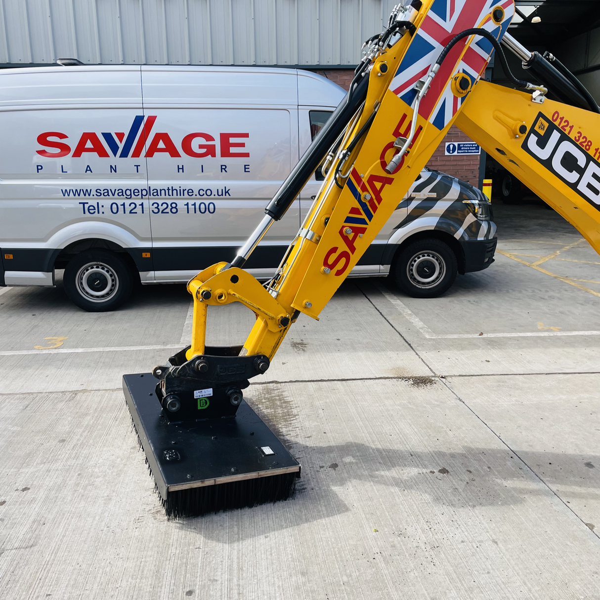 1500mm wide Boom Broom for 6.0 to 9.0 digger