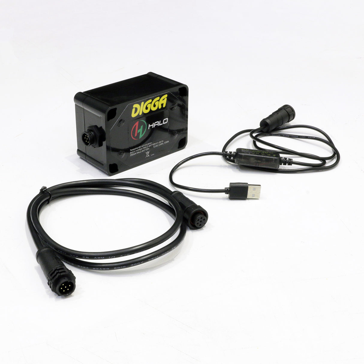 Digga Halo Battery Kit - Includes Zero Function, 1M Extension, USB Cable