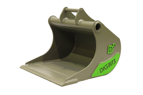 600mm Scandinavian Trench Bucket - Without Teeth - 2 to 4 tonne - S40 - DIGBITS Limited