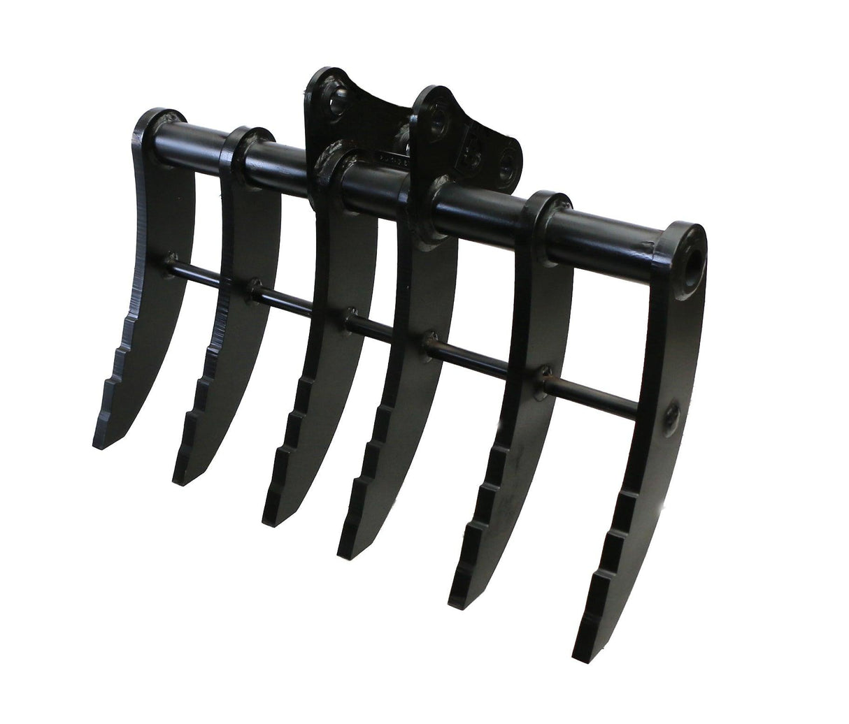 HITACHI ZX30U 36" (900mm) Wide Rake with 6 Hardox Tines, 2.0 to 3.2t mini diggers, made by Digbits