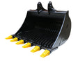 72" (1800mm) Riddle Bucket, 75mm gaps, with 90mm or 100mm pins for 30 to 35t excavators made by Digbits - DIGBITS Limited