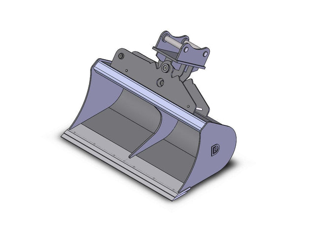 72" / 1.8m Tilt Ditcher, 65mm pins, for 10 to 14 tonne excavators - DIGBITS Limited