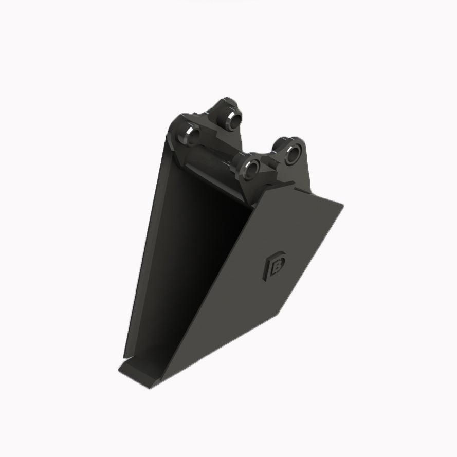 VOLVO EC25 100 to 300mm Taper Tile Bucket for 2 to 3.2t mini diggers, made by Digbits