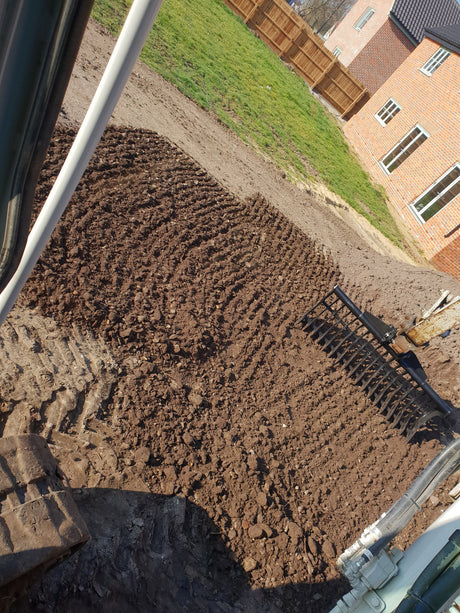 60" / 1500mm General Purpose Rake Bucket, 75mm gaps, 4.0 to 5.9t mini excavators