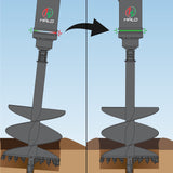 AIRMAN AX17-2N PDXH3 Halo Auger Package C/W Double Pin Cradle Hitch , 1.5-3.2t mini excavators