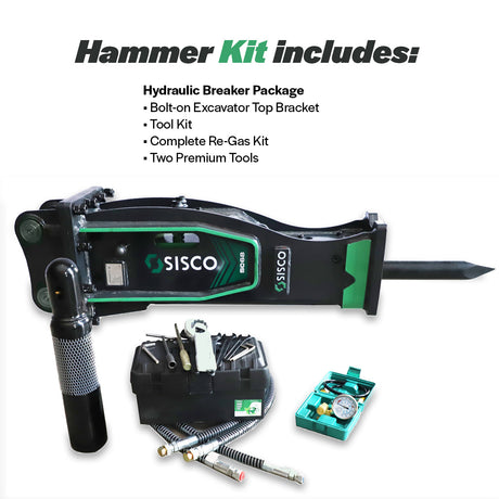 NANTE NT18 BSC40 micro/mini excavator Breaker Package, 0.8 to 2.5t