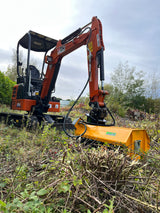 KUBOTA U17 Flail 800mm mini excavators to 1.5 to 2.5t - hammers as std