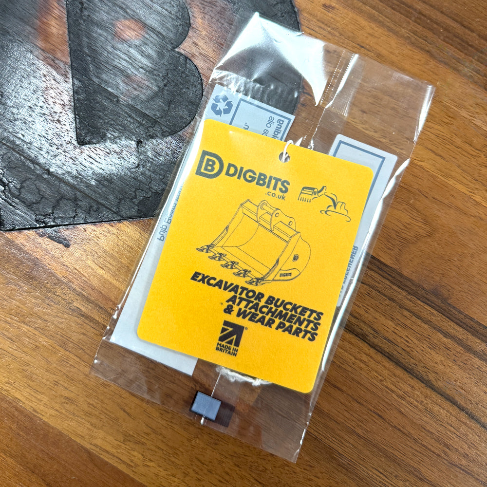 DIGBITS Air Freshener for your excavator, van or truck cab.