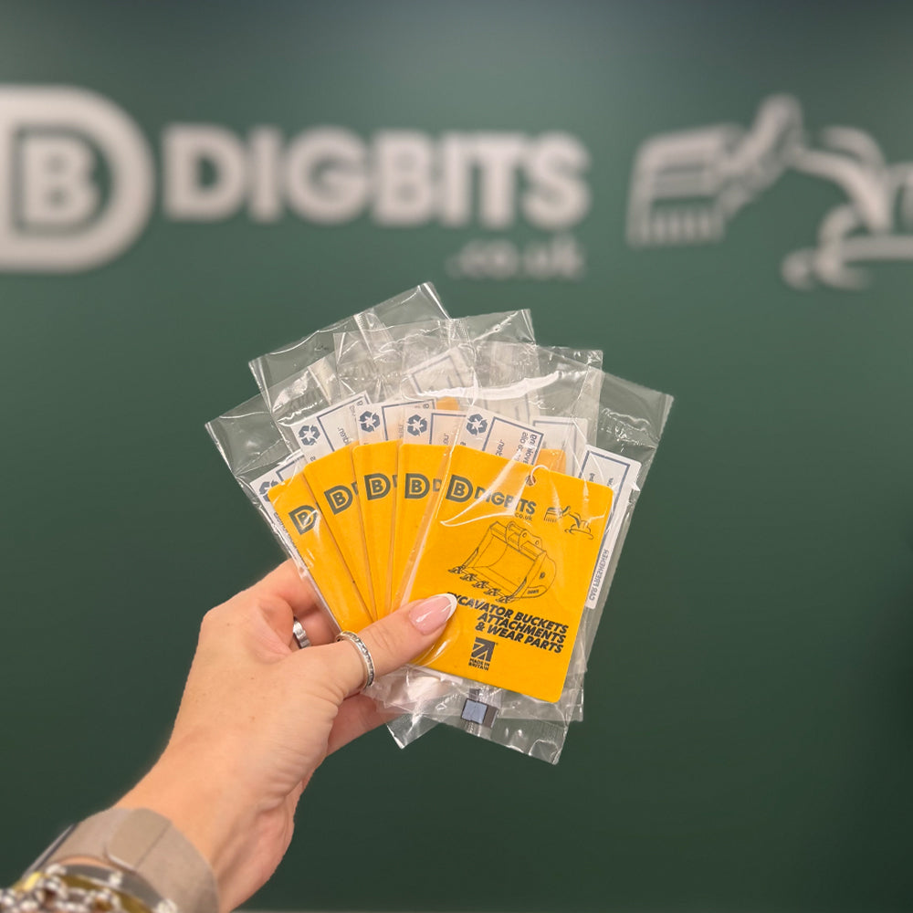 DIGBITS Air Freshener for your excavator, van or truck cab.