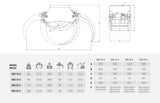 5 Tine Hydraulic Grab, 1.0-3.0t excavators