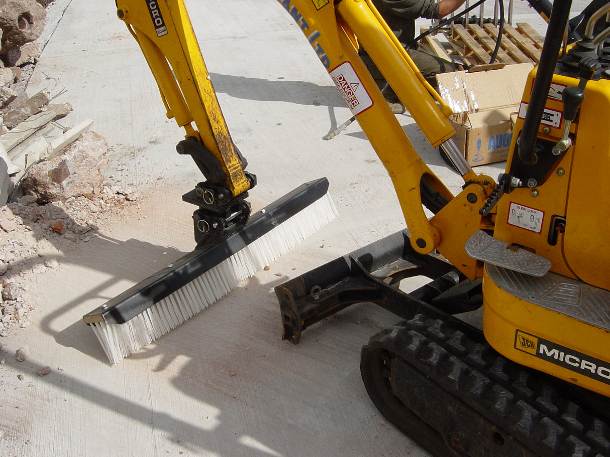 1200mm wide Boom Broom for 0.5 to 0.9 micro diggers