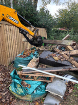 Grapple with solid Hardox® tines for 0.5 to 0.9 tonne micro diggers