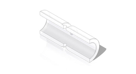 25x38x95mm Bush Nylon & Hole