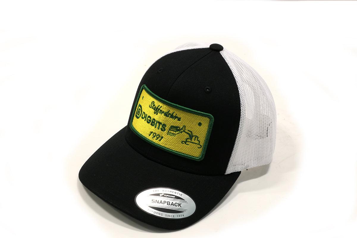 DIGBITS Retro Trucker Cap 6606 Black/White - Digbits Patch - DIGBITS Limited