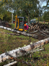 AIRMAN AX16 CBL-3 Grapple with solid Hardox® tines for 1.0 to 1.9 tonne mini excavators