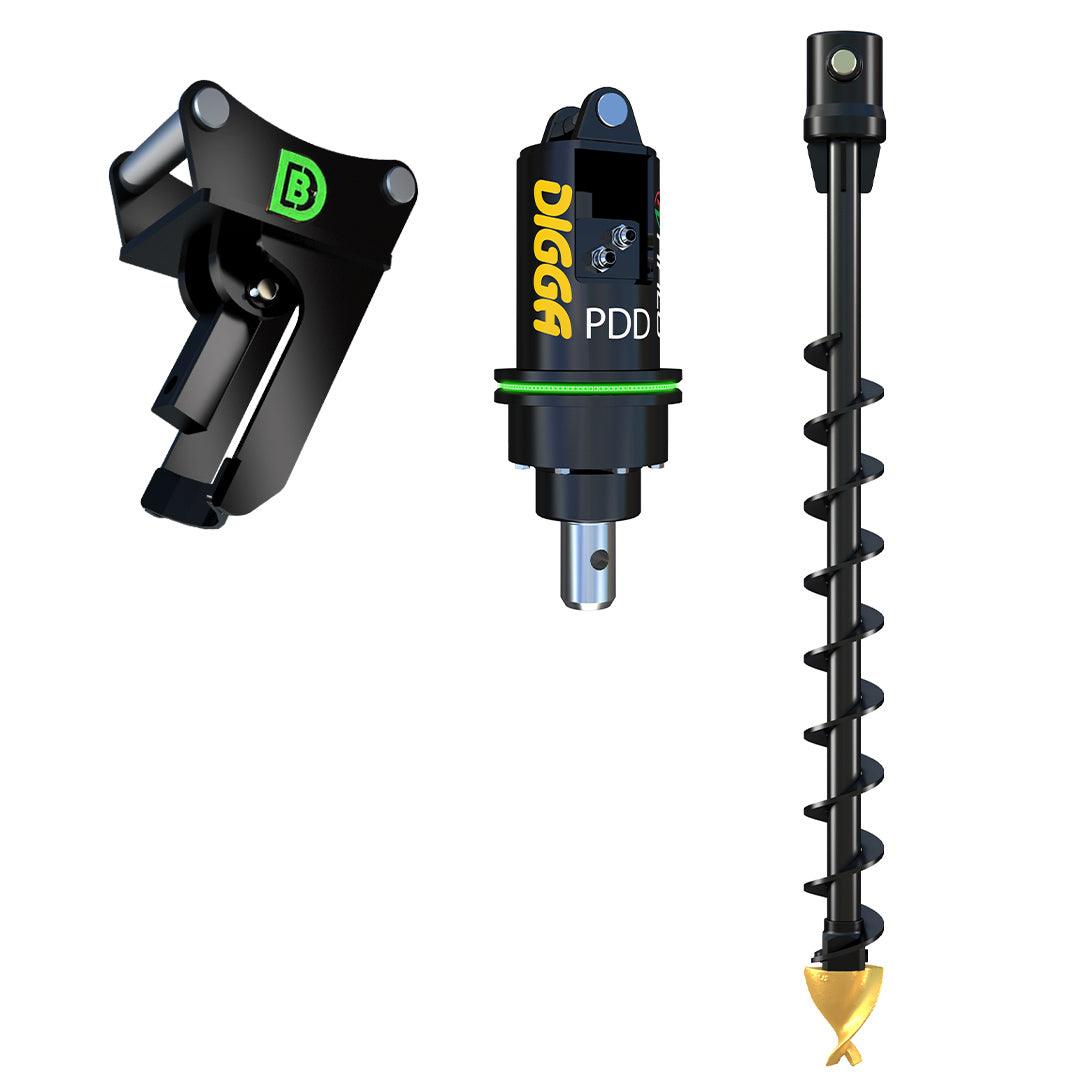 BOBCAT E10 PDDH Halo Auger Package C/W Double Pin Cradle Hitch, 0.8-1.5t mini excavators