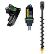 PDDH Halo Auger Package C/W Double Pin Cradle Hitch, 0.8-1.5t mini excavators - DIGBITS Limited