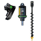 HANIX H45A PDH3 Halo Auger Package C/W Double Pin Cradle Hitch, 3.5-4t mini excavators