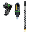 PDXH2 Halo Auger Package C/W Double Pin Cradle Hitch, 1.5-3.2t mini excavators - DIGBITS Limited