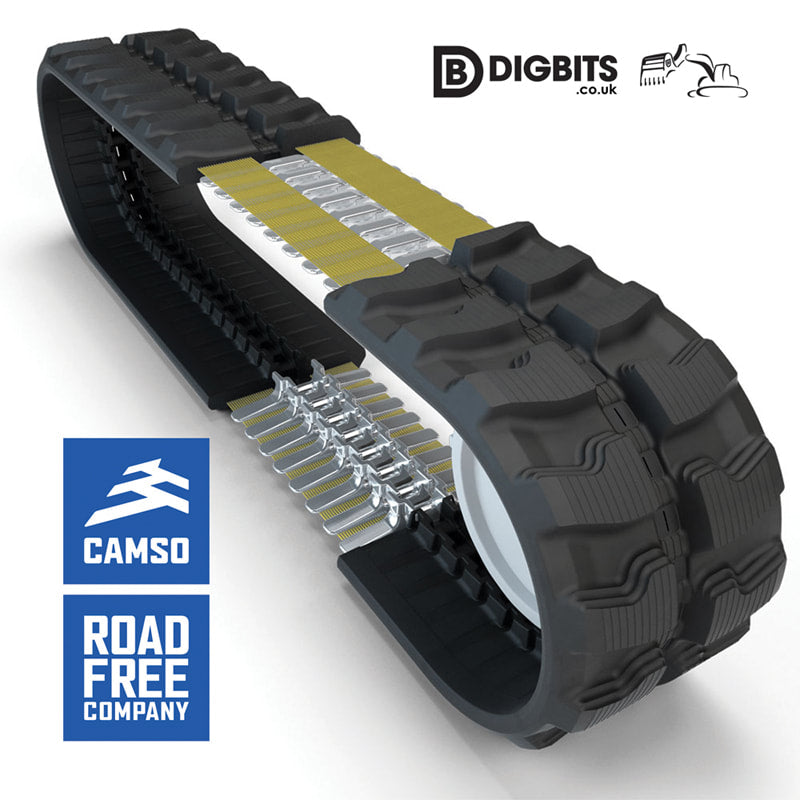 230x048x66 Camso SD rubber track for CAT 301.6, 301.8, Hitachi ZX16, ZX18, Volvo EC13, EC15XTV