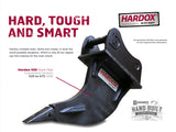 Ripper Tooth with Heavy Duty Hardox® shank, 65mm pins for 10 to 14 tonne excavators