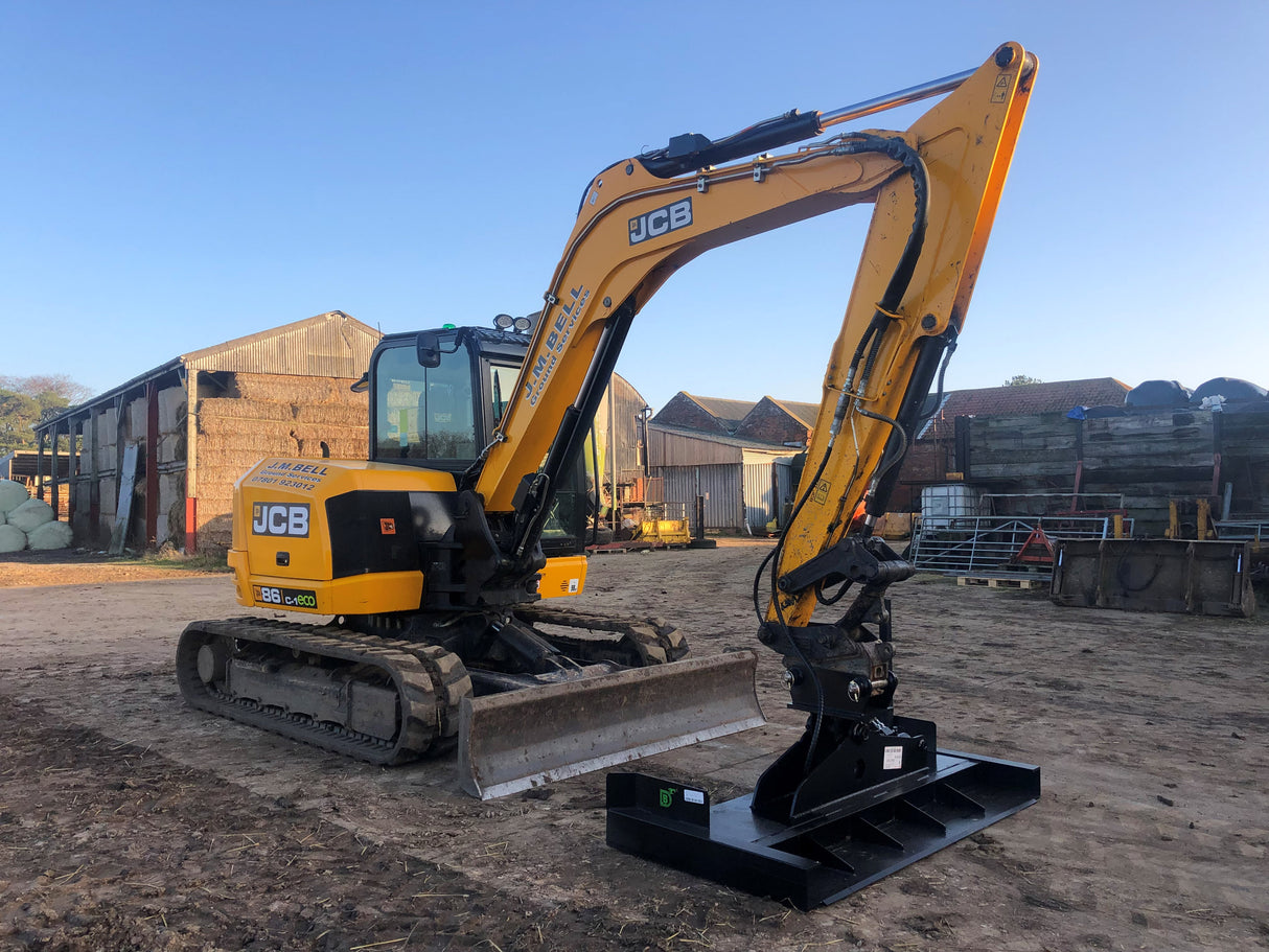 2000mm / 79" Wide Tilting Grading Beam for 6.0 to 9.0t excavators, by Digbits